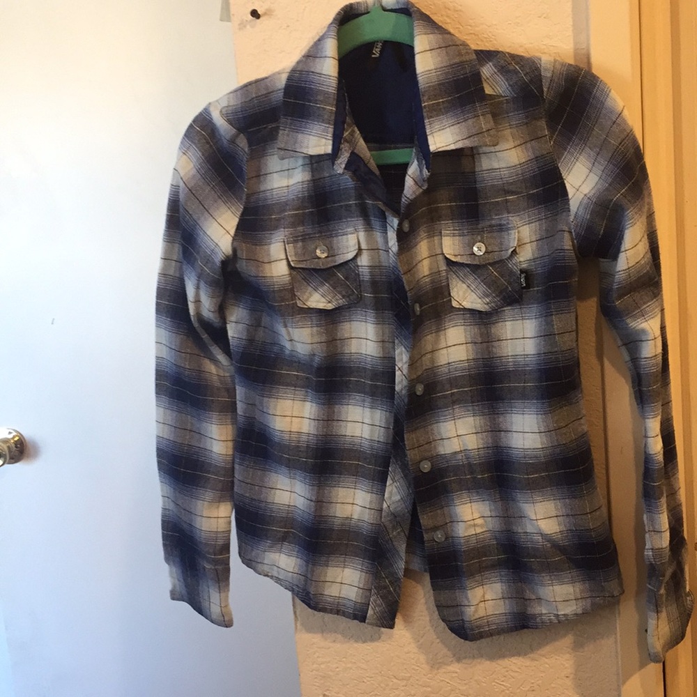 Vans plaid flannel blazer